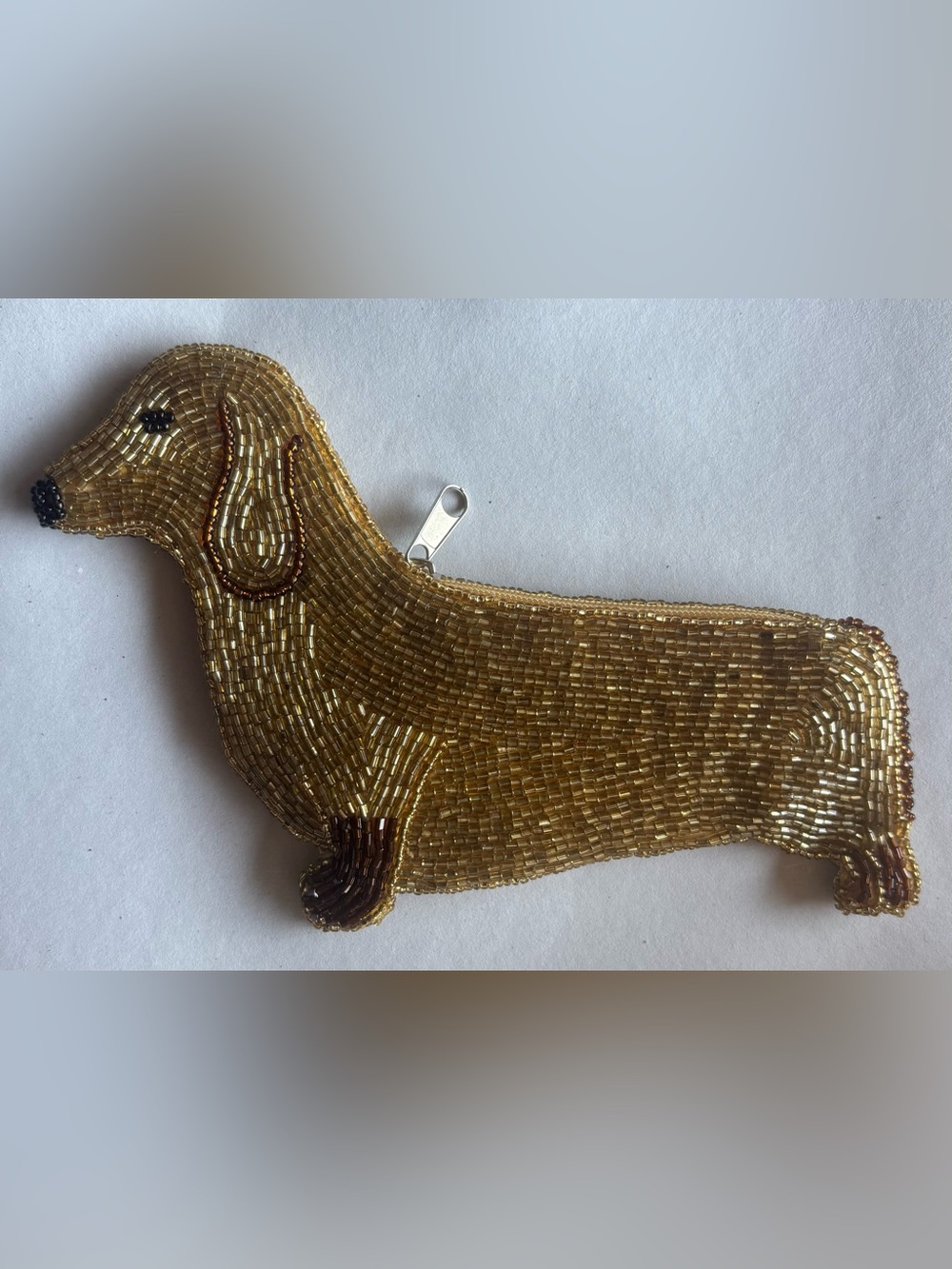Vintage Beaded Dachshund Coin Purse - Picture 3 of 6